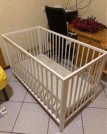 Lettino Ikea Gulliver 60x120 con Materasso
