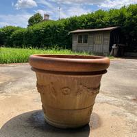 Vaso in cotto decorato – Altezza 55 cm