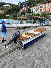 Barca con motore e posto barca