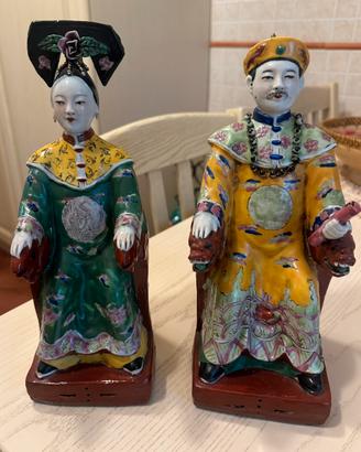 Statuine Cinesi  - Imperatore e Imperatrice