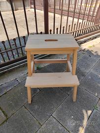 sgabello in legno ikea