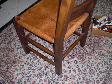 sedia legno rustica