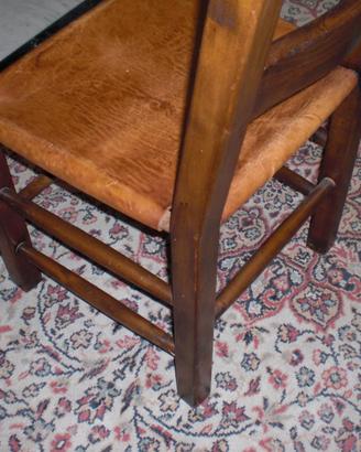 sedia legno rustica