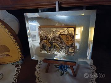 Quadretto con bassorilievo in argento 