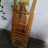 TAVOLA DA STIRO IN LEGNO ROBUSTA VARIE ALTEZZE TOP