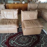 POLTRONCINE IN PELLE NAPPA CM 80X80 COMPONIBILI