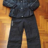 tuta sci completa, nera, west scout donna