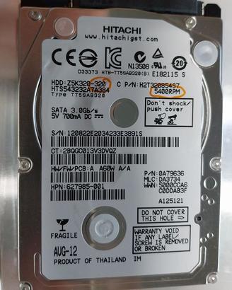 hard-disk sata 320gb per portatile perfetto