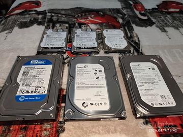 Lotto 6 Hard Disk SATA - Testati S.M.A.R.T.