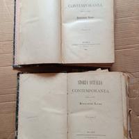 coppia libri antichi 1800