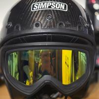 casco Simpson in carbonio taglia L  +occhiali