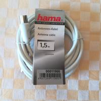 Cavo coassiale antenna HAMA per TV mt. 1,5 bianco