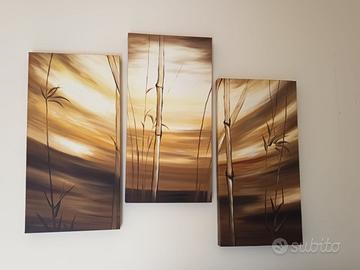 Tris di quadri moderni - 80x40 cm ognuno