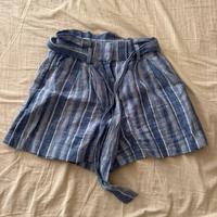 Pantaloncino a righe blu e azzurre taglia 34