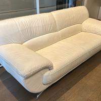 Divano Salotti&Salotti Pelle Bianca Design Moderno