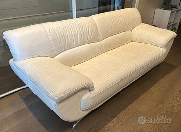 Divano Salotti&Salotti Pelle Bianca Design Moderno
