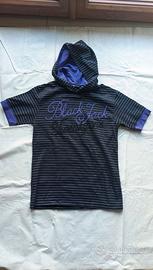 T-Shirt Vintage Y2K Black Jack 21 cappuccio XS