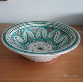 Piatto, ciotola rustica con gancio, diametro cm 31