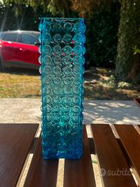 Vaso in vetro blu Hervit – 30 cm