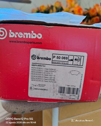 pastiglie freni Brembo mercedes