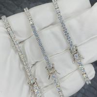 Bracciale Tennis oro bianco e Diamanti