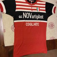 MAGLIA CICLISMO SANTINI D'EPOCA G.S. NOVartiplast