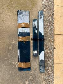 Porta asciugamani in vetro blu