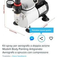 Compressore Aerografo a Doppia azione