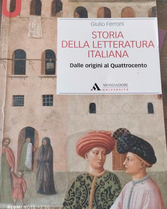 storia della letteratura italiana 