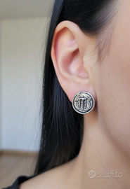 Orecchini Moneta Gerardo Sacco Argento 925