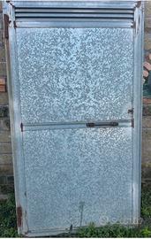 Porta in ferro zincato artigianale