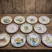 Lotto 10 Piatti del Buon Ricordo Ceramica Vietri