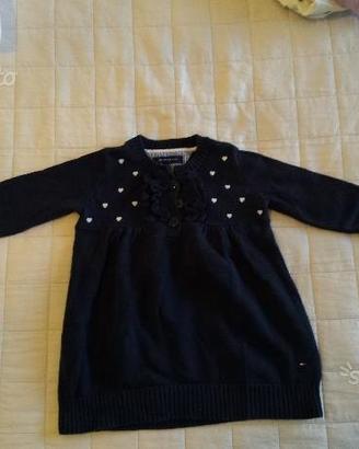 Vestito vestitino HILFIGER 6-9M bimba bambina
