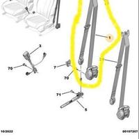 CINTURA DI SICUREZZA DESTRA 98094638XX