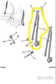 CINTURA DI SICUREZZA DESTRA 98094638XX