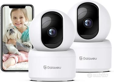 GALAYOU 2K Telecamera Wifi Interno, Videocamera So