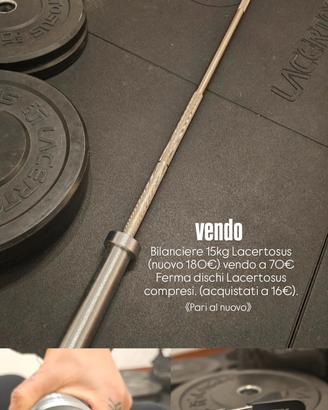 Bilanciere 15kg Lacertosus