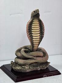Statua Cobra Vintage Benkil Italy - 25 cm 