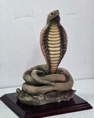 Statua Cobra Vintage Benkil Italy - 25 cm 