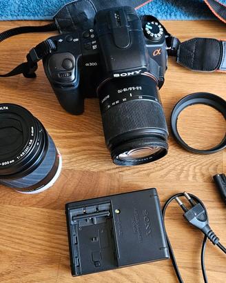 Sony A300 con obiettivi