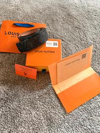 cintura Louis Vuitton nera 120 cm