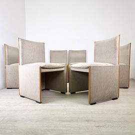 Set otto sedie Cassina di Mario Bellini