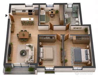 Quadrilocale con balcone a 500M da Comasina M3