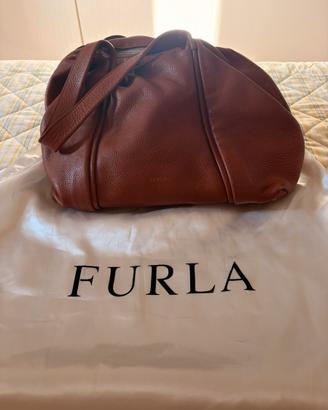 Borsa Furla in pelle marrone