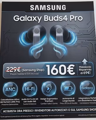 SIGILLATE samsung galaxy buds4 pro