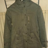 Parka verde militare donna taglia M