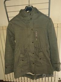 Parka verde militare donna taglia M