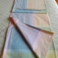 Tovaglia rettangolare in cotone con tovaglioli 