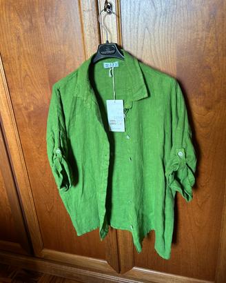 Camicia in puro lino 100%  tg unica ,veste 48/50 .