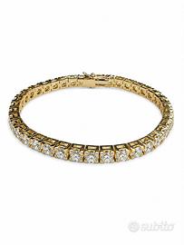 Bracciale tennis oro giallo e brillanti 11.5 ct